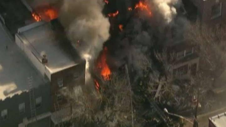 Suspected gas explosion destroys South Philadelphia home