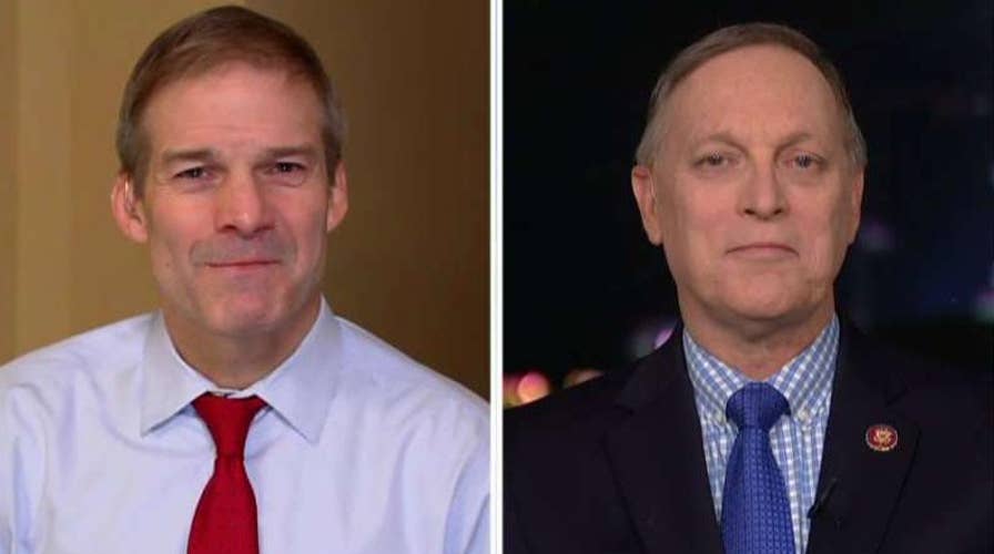 Reps. Jim Jordan and Andy Biggs on Nancy Pelosi's refusal to submit articles of impeachment to the Senate