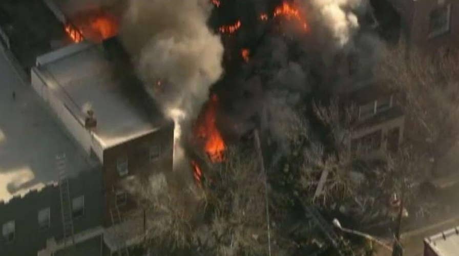 Suspected gas explosion destroys South Philadelphia home