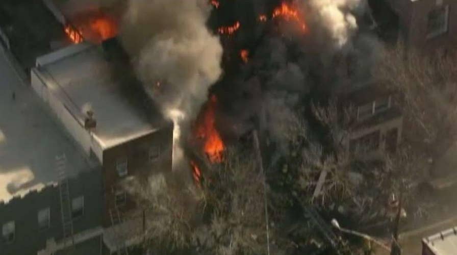 Suspected gas explosion destroys South Philadelphia home
