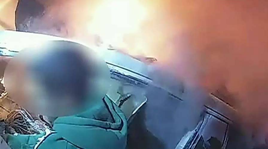 Deputies rescue man trapped inside burning car in Texas