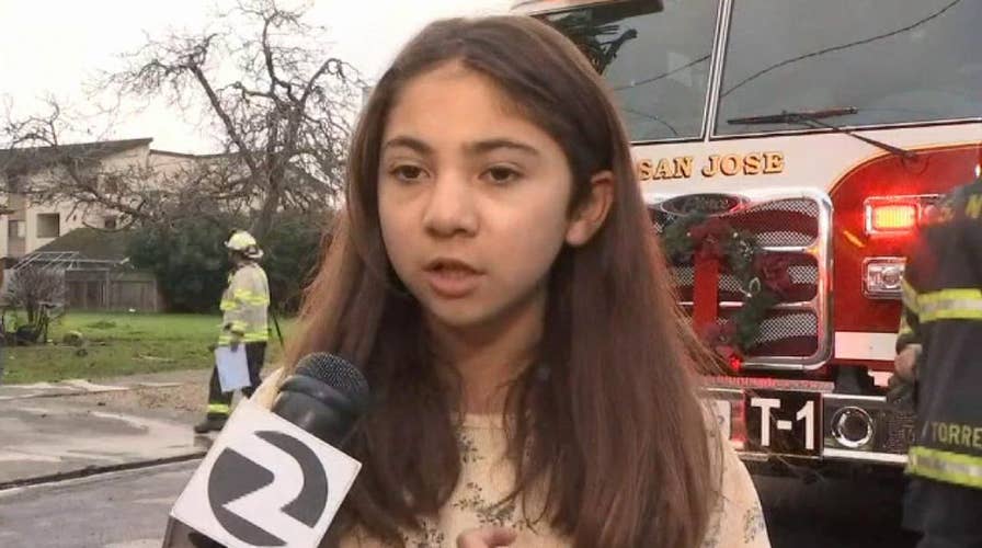 Quick-thinking 11-year-old saves family from burning home in California