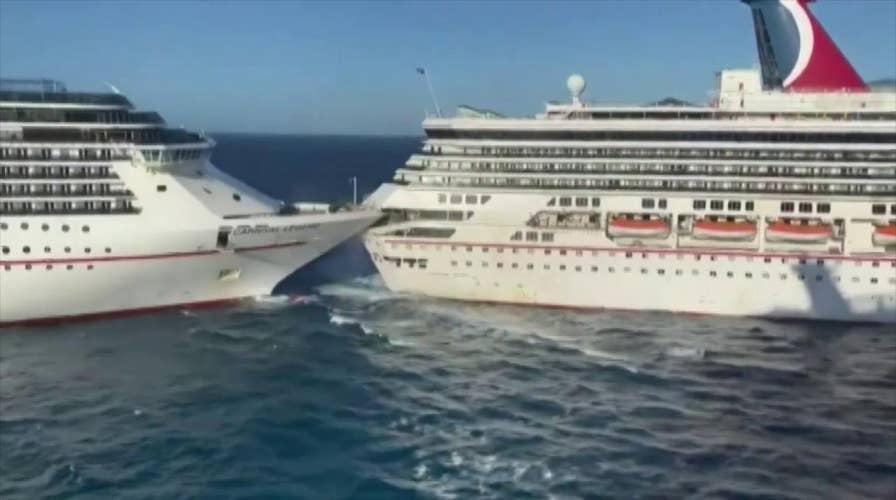 Carnival Cruise Line ships collide in Mexico