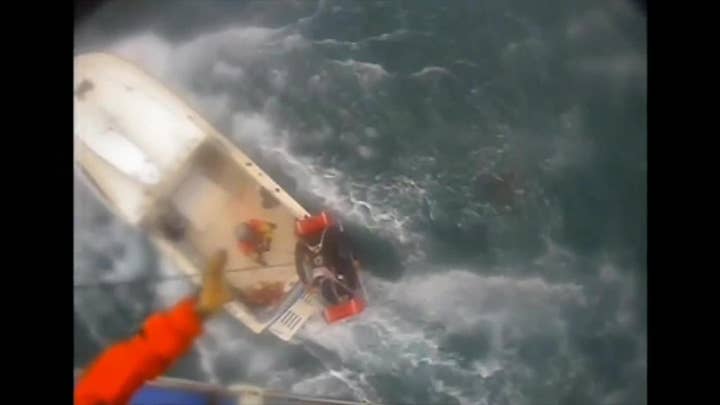 Raw Video: Shark attack victim airlifted to safety