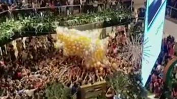 Christmas Eve stampede at Australian mall’s 'mega balloon drop' giveaway leaves several injured