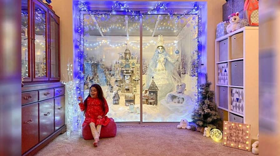 Mom makes 'Winter Wonderland' out of medical supplies that saved her daughter's life
