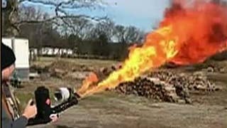 Daughter's Christmas gift goes viral after she buys her dad a flamethrower - Fox News