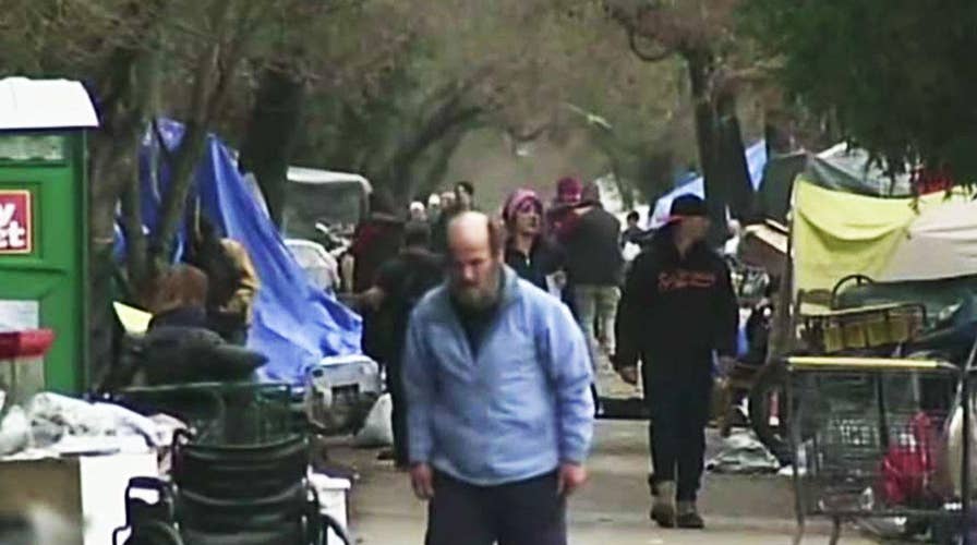 Trump sounds off on New York, California homeless problem