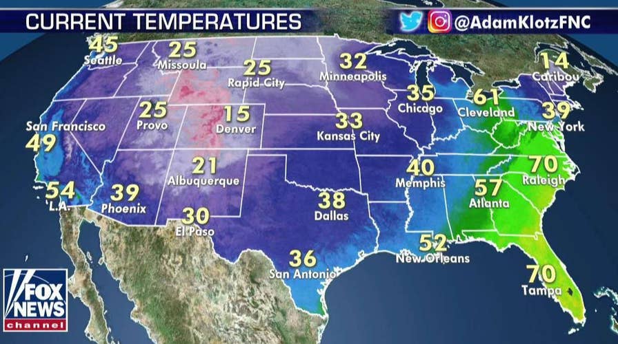 National forecast for Monday, December 30