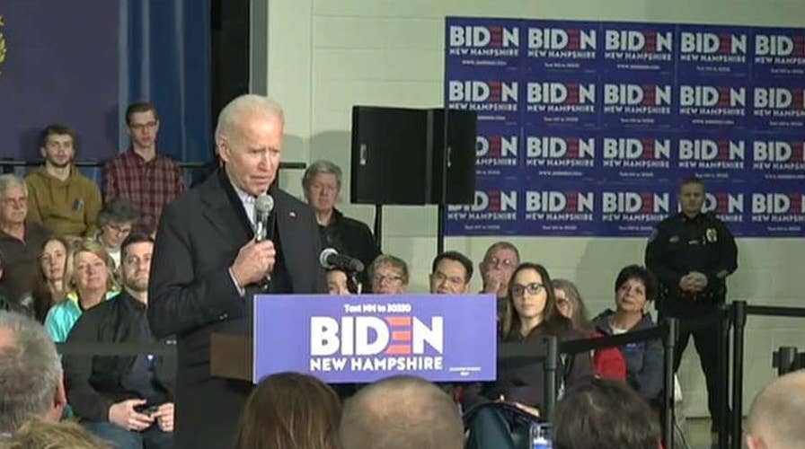 Hecklers chant 'quid pro Joe' at Biden event in New Hampshire