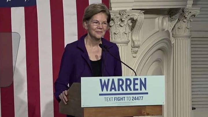 Elizabeth Warren delivers New Year's Eve speech in Boston