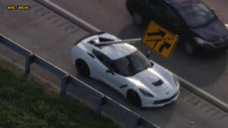 Flying highway sign impales Chevrolet Corvette in Florida - Fox News