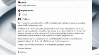 Ad seeking nanny for 18-year-old college student gets mocked - Fox News