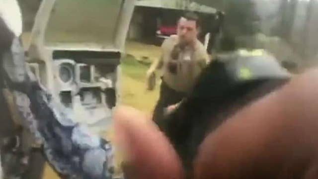 Cops rescuing kidnapping victim caught on camera