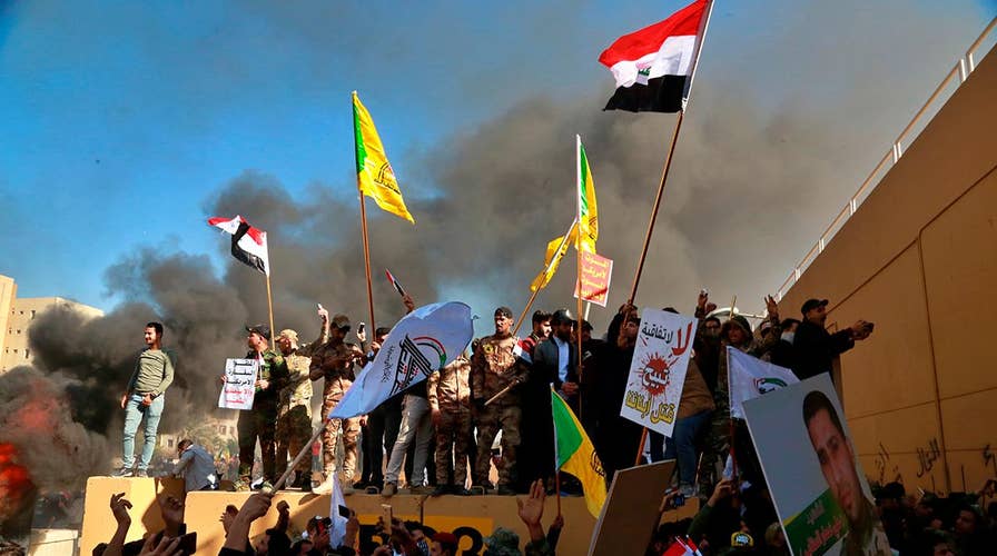 Iraqi protesters attack US Embassy in Baghdad