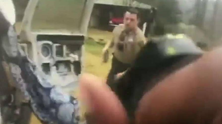 Cops rescuing kidnapping victim caught on camera