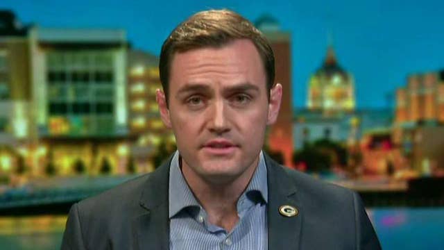 Rep Mike Gallagher reacts to the Iraqi parliament's vote to expel US troops