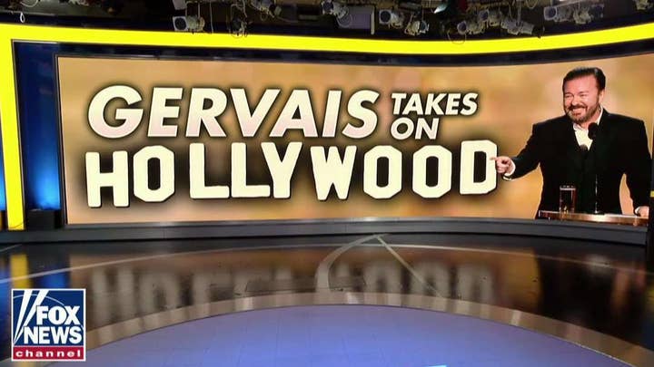 Ricky Gervais' takedown of Hollywood elites cracks up 'Friends' hosts