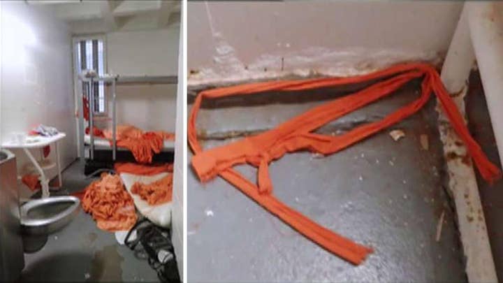 New photos from Jeffrey Epstein's jail cell show multiple nooses, handwritten note