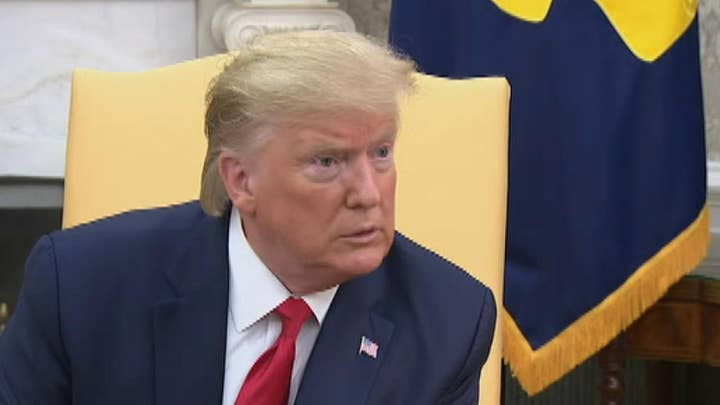 President Trump responds to question about impeachment during bilateral meeting with Greek Prime Minister
