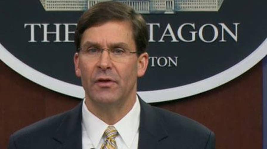 Defense Sec Esper: U.S. not seeking war with Iran, but prepared to finish one