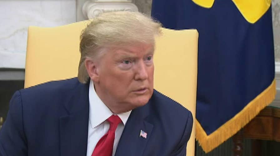 President Trump responds to question about impeachment during bilateral meeting with Greek Prime Minister