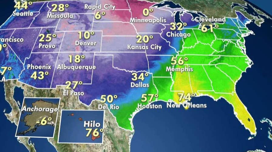 National forecast for Saturday January 11