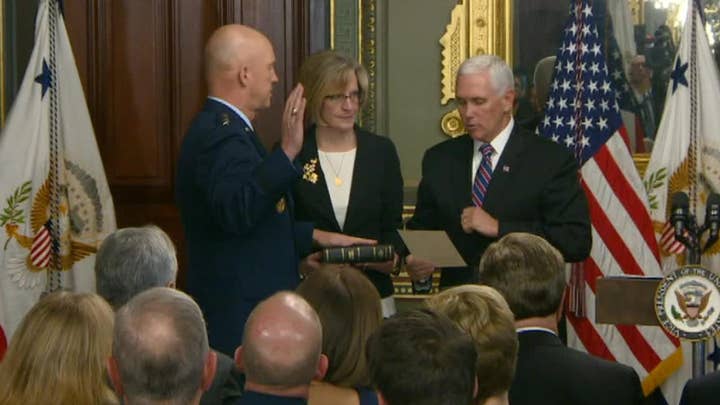 Religious freedom group plans to file complaint following Space Force swearing-in ceremony