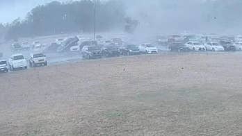 Tornado in South Carolina flips cars in high school parking lot, damages more than 70 vehicles