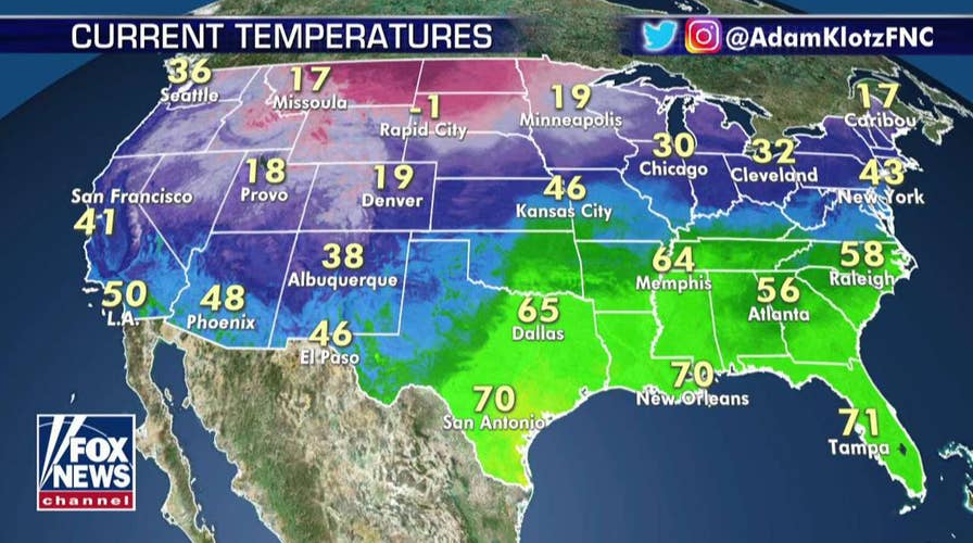 National forecast for Wednesday, January 15