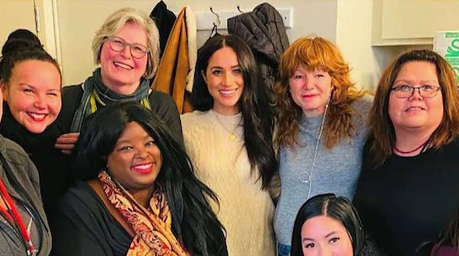 Meghan Markle makes first public appearance after stepping back from royal family