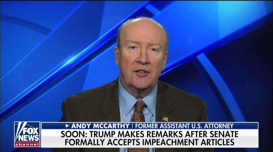 Andy McCarthy on how Trump's legal team should defend impeachment case