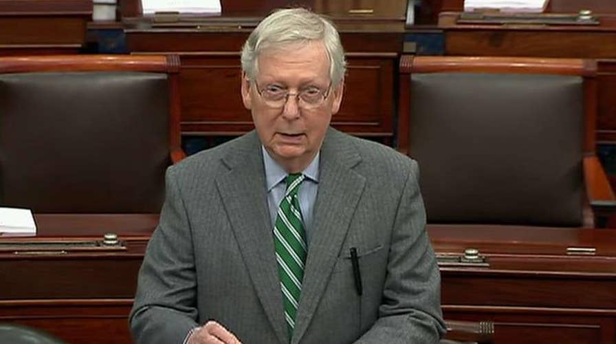 Mitch McConnell criticizes Nancy Pelosi's celebratory tone during signing of impeachment articles