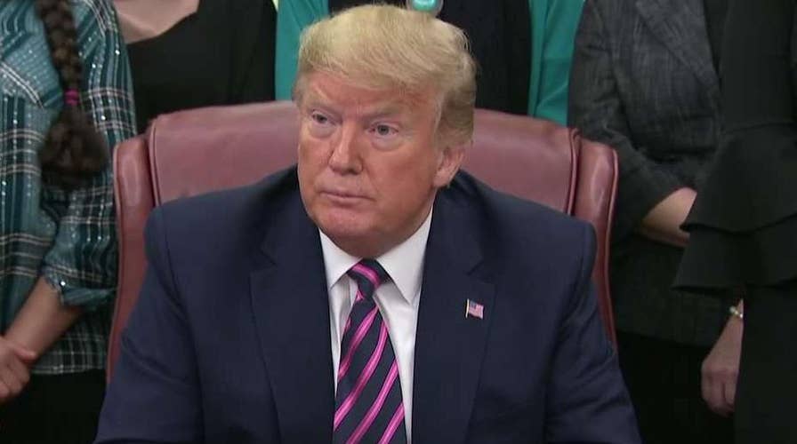 President Trump slams impeachment process, denies knowing Giuliani associate Lev Parnas