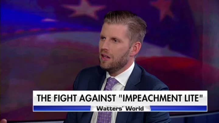 Eric Trump: Pelosi, impeachment are 'walking my father into 2020' victory