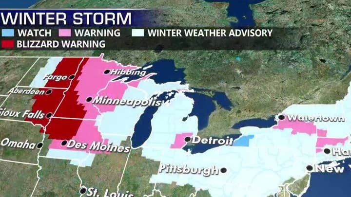 National forecast for Saturday, January 18