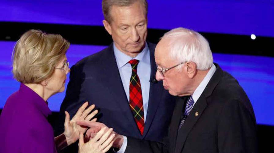 Sanders-Warren fight highlights Iowa Democrat debate
