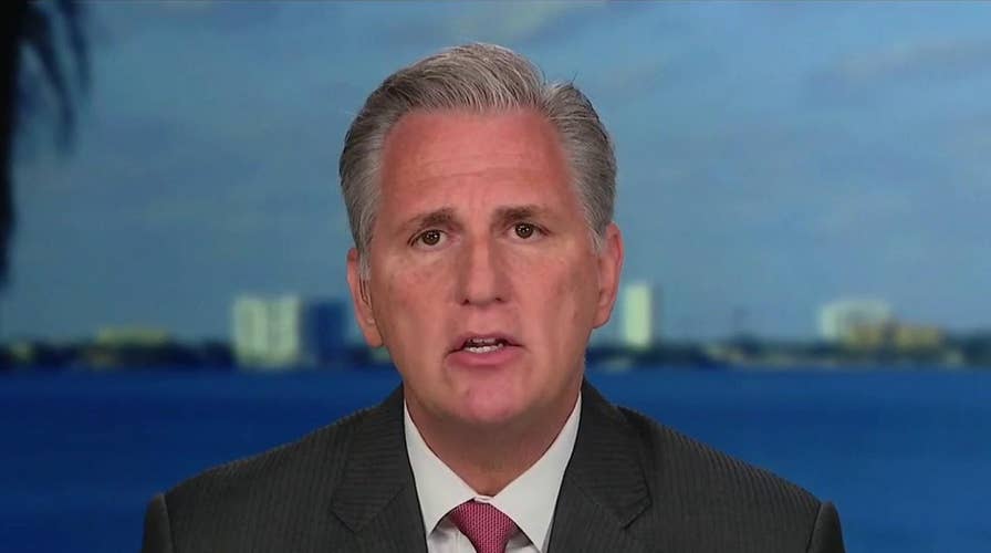 Rep. McCarthy fears attempts to oust Trump will continue if Democrats stay in power