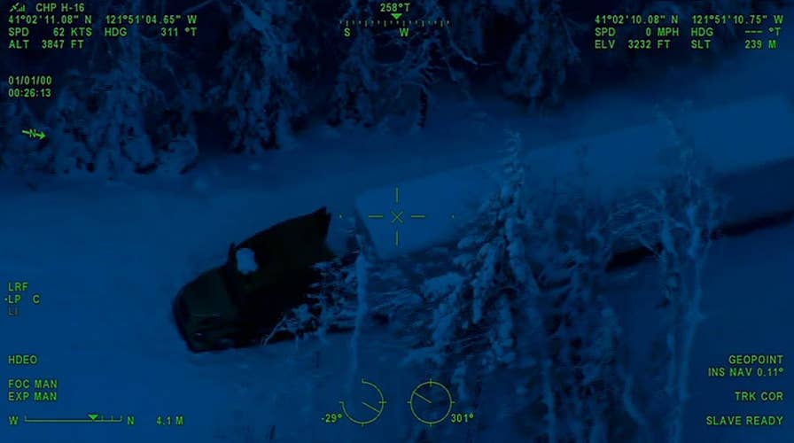 Trucker missing for two days discovered stranded in snow by police air crews