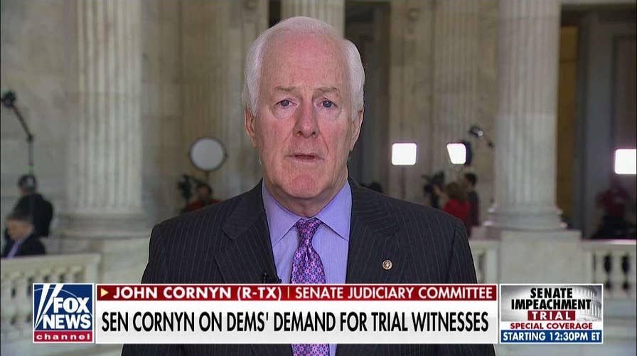 Sen. Cornyn: Why Democrats seem 'panicked' heading into impeachment trial