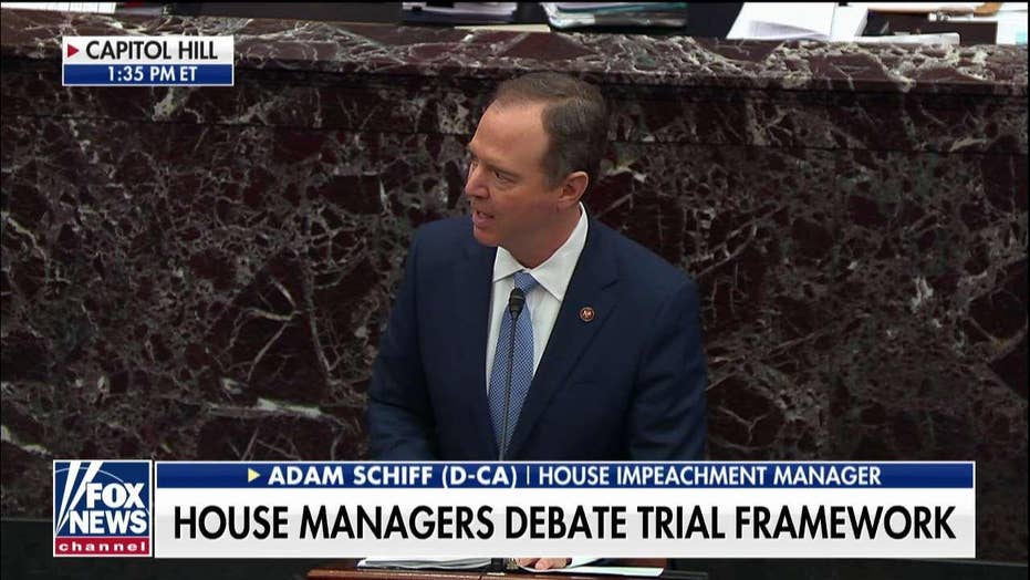 Schiff On Floor At Senate Impeachment Trial Quietly Fumes At