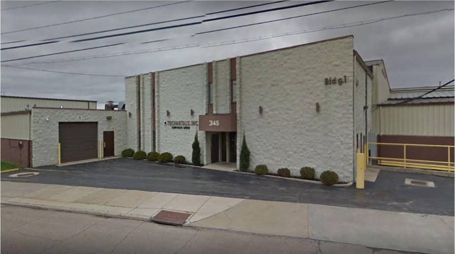 Ohio metal plant worker dies after falling into chemical vat