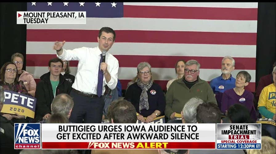 Pete Buttigieg suffers an awkward 'please clap' moment in Iowa