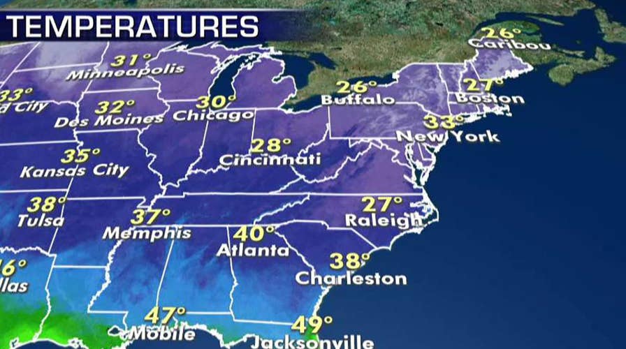 National forecast for Thursday, January 23