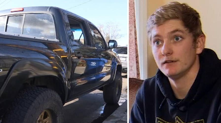 California man claims homeless mob attacked him, trashed his truck