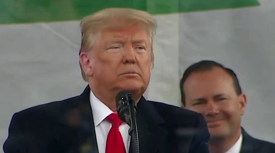 President Trump delivers historic address to March for Life rally