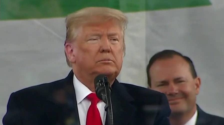 President Trump delivers historic address to March for Life rally