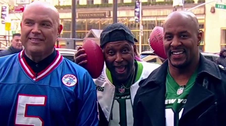 ‘Fox and Friends’ hosts vs. former NFL players in Super Bowl challenge!