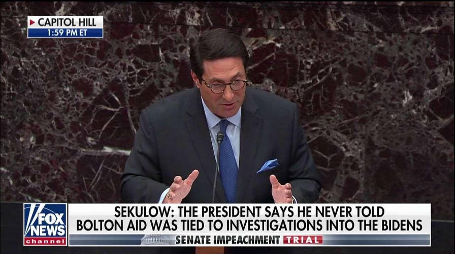 Jay Sekulow: Trump impeachment based on a policy dispute, not violation of law