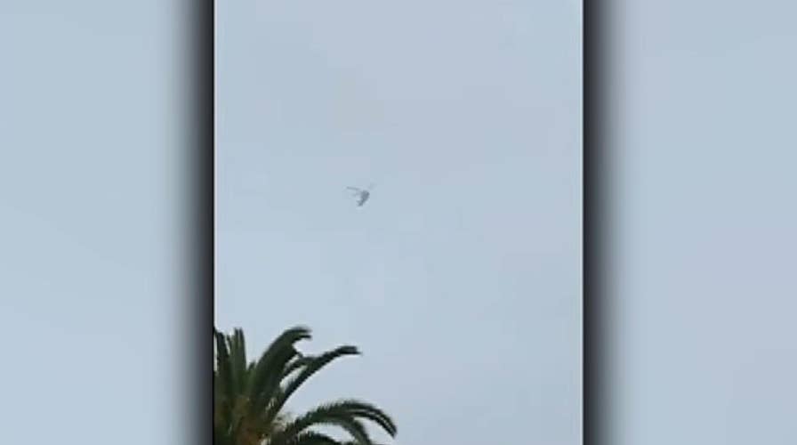 Raw video: Helicopter carrying Kobe Bryant seen circling above Glendale shortly before crash